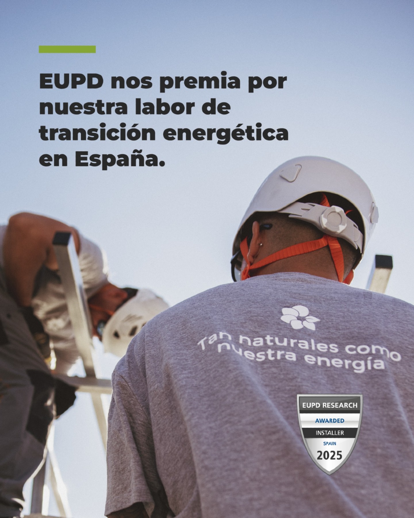 Estamos muy orgullosos de compartir una gran noticia: hemos sido reconocidos con el EUPD Research Top Innovation Award 2025 por nuestra labor en la transición energética en España. Gracias por el reconocimiento a EUPD Group. ✨❤️
Este premio no es solo un galardón: es un impulso, un reconocimiento al trabajo, la innovación y el compromiso diario de todo el equipo. Y sobre todo, una señal de que vamos por buen camino hacia un futuro más sostenible y limpio. 🌱☀️
Gracias a todos los que confían en nosotros. Seguimos avanzando con la energía que nos conecta. ⚡
#EnergíaSolar #TransiciónEnergética #Innovación #Publisolar #Premio #FuturoSostenible