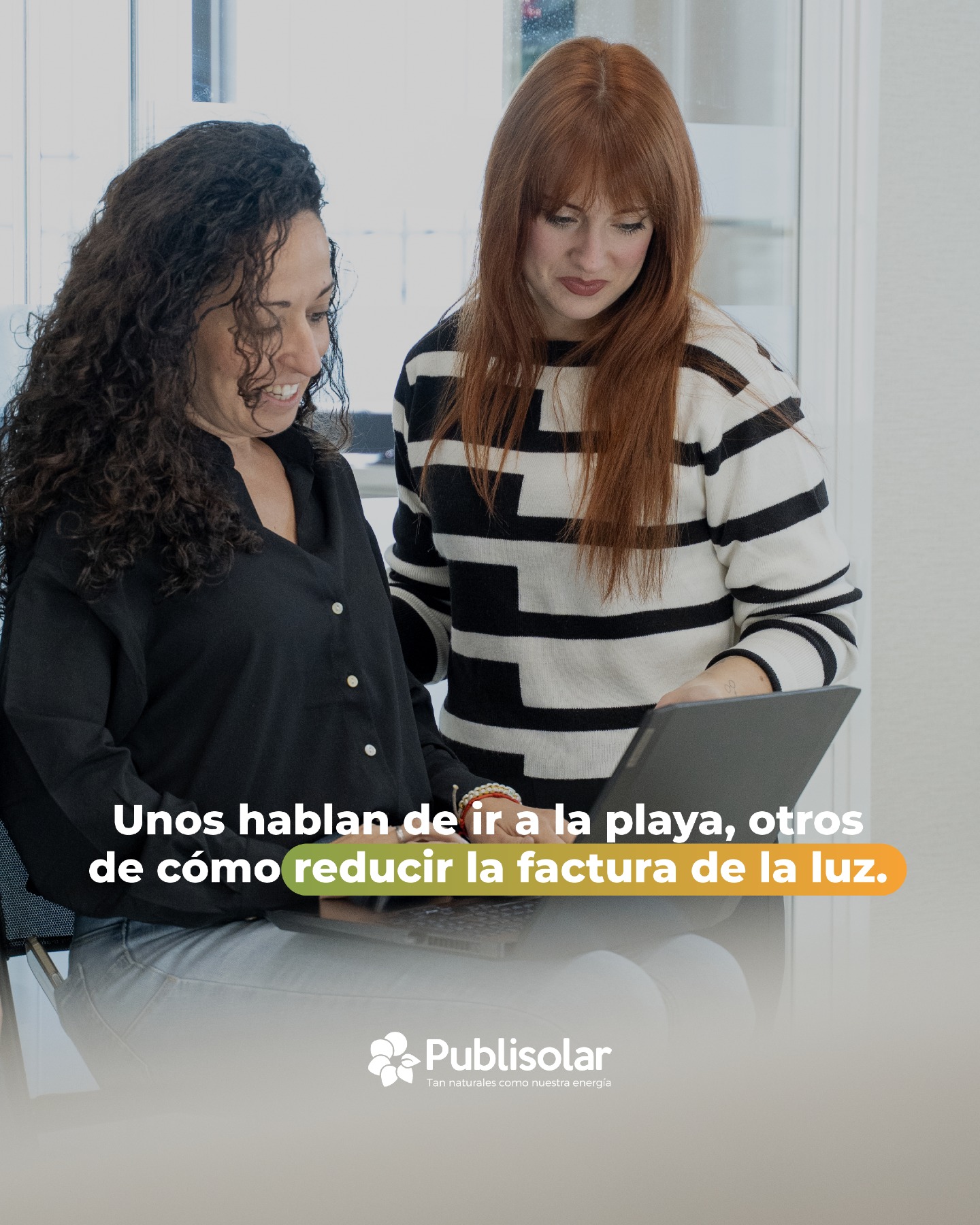 Unos hablan de ir a la playa. 😏☀️
Otros de cómo reducir la factura de la luz de sus clientes.
ASÍ SOMOS! 💘🌻