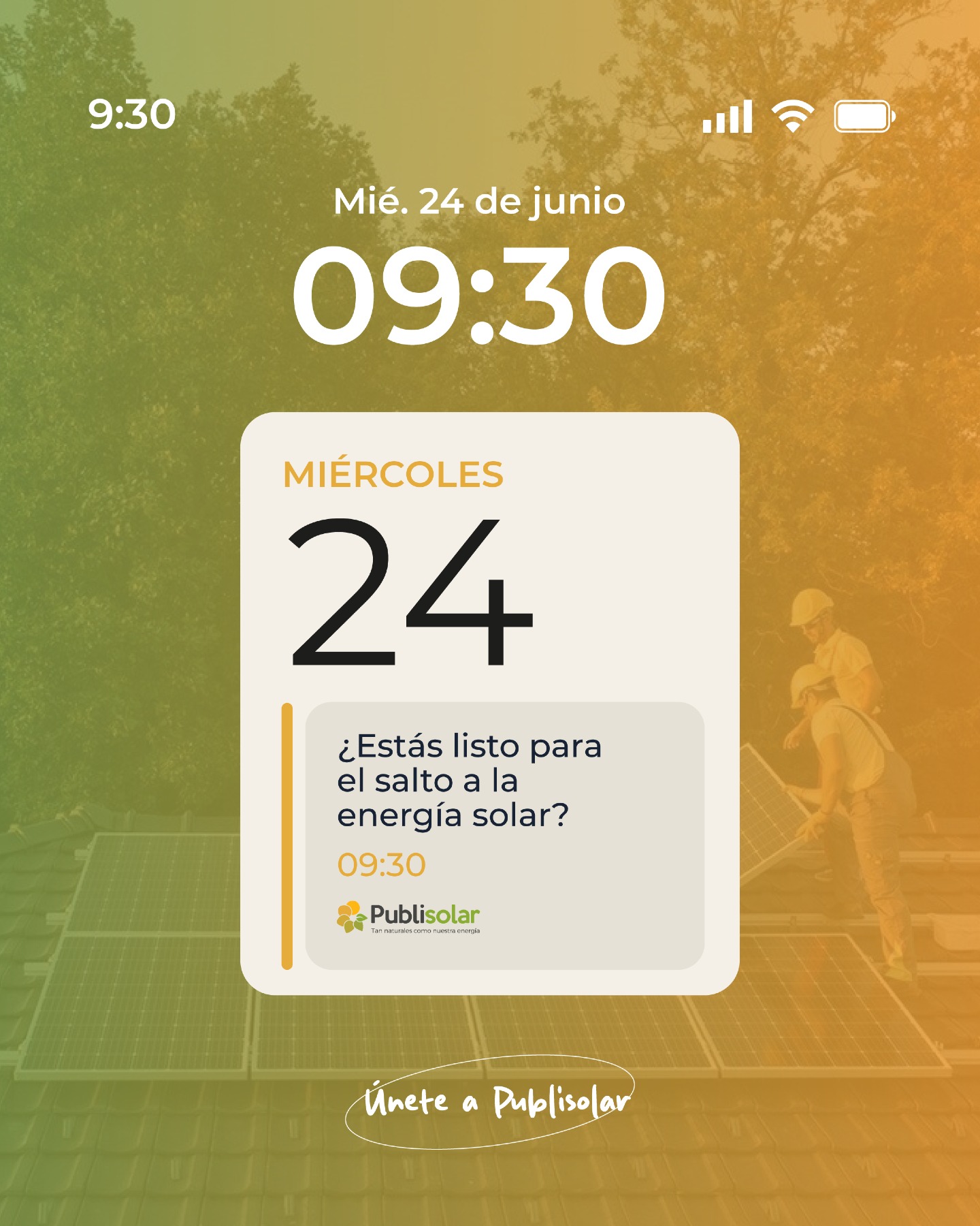 El verano se hizo para disfrutarlo al máximo, no para pasarlo calculando el gasto de cada kilovatio. 🍉😎

¿Estás listo este verano para dar el salto definitivo a la energía solar?

Con las placas fiables y seguras de Publisolar, pones tu hogar en modo ON de eficiencia para que tu mente entre en un modo OFF absoluto de preocupaciones. El mismo sol que calienta la calle es el que se encarga de enfriar tu salón gratis, cargar tu coche eléctrico y llenar tu hucha de ahorro de forma 100% autónoma. 🌿🏠

Deja tu energía en manos de nuestro equipo propio de instaladores y olvídate de sorpresas en la factura.

Activa tu verano sin preocupaciones. Escribe "SALTO" en comentarios y diseñamos tu tranquilidad gratis. 👇