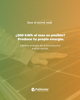 ¿Qué porcentaje de los costes operativos de tu empresa depende hoy de factores externos que no puedes controlar? 📊❌

En el sector industrial y corporativo, la incertidumbre energética es un lastre para la planificación financiera. Dejar la rentabilidad de tu próxima campaña a expensas de la volatilidad del mercado eléctrico ya no es necesario.

Si buscas generar energía a gran escala para que tu infraestructura funcione a pleno rendimiento, la solución no es solo instalar paneles: es implementar un sistema de gestión y control absoluto.

Con los proyectos llave en mano de Publisolar, transformas tu cubierta en una central de generación inteligente:

Producción a la medida de tu industria: Diseñamos la planta fotovoltaica optimizando cada metro cuadrado para cubrir tus picos de demanda diurna (climatización, maquinaria, procesos industriales).

Control total digitalizado: Monitorización en tiempo real de tu curva de carga y generación. Sabes perfectamente qué produces, qué consumes y cuánto ahorras cada segundo, desde cualquier dispositivo.

Ingeniería e instalación in-house: Sin intermediarios ni subcontratas. Nuestro propio equipo técnico despliega la infraestructura bajo los más estrictos estándares de seguridad y eficiencia.

Pon la autonomía de tu negocio en modo ON y activa el modo OFF de las preocupaciones por los costes fijos. Tomar el control es el primer paso para liderar tu sector.

👇 Diseñamos la estrategia energética de tu planta. Solicita hoy un estudio de ingeniería personalizado: [Enlace a Web Corporativa - Publisolar]

#Publisolar #AutoconsumoIndustrial #ControlEnergético #EficienciaCorporativa #IngenieríaPropia #EnergíaSolar2026 #CFO