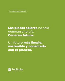 Conectamos el presente con un mañana más limpio.
No es solo cambiar de energía, es elegir un mejor estilo de vida. 🌿✨
Se trata de aprovechar un recurso que es pura vida, nuestro sol, para que tu bienestar y el del planeta vayan de la mano. Con nuestras placas solares, apuestas por una energía limpia que respeta tu entorno y mejora tu día a día.
La energía del sol, al servicio de tu bienestar.
¿Te unes al cambio? Escribe "VIDA" y diseñamos tu ahorro. 👇