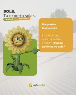 Gracias a la normativa actual de Autoconsumo Colectivo, ya no necesitas que todo el edificio se ponga de acuerdo. Sole te explica cómo funciona:

1️⃣ Uso individual: puedes instalar placas para tu propio consumo en la cubierta común siempre que no perjudiques a otros vecinos.

2️⃣ La regla del 1/3: solo necesitas que un tercio de los propietarios (que representen un tercio de las cuotas) den el visto bueno en junta. ¡No hace falta unanimidad! 🤝

3️⃣ Instalación compartida: o mejor aún, ¡puedes unirte con un par de vecinos y compartir gastos e ingresos!

Cuéntanos en los comentarios: ¿En tu comunidad ya habéis hablado de las placas?