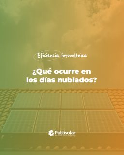 Existe el mito de que la producción solar se detiene cuando el cielo se cubre. La realidad técnica es que los paneles de alta eficiencia siguen generando energía gracias a la luz difusa.
En Publisolar, diseñamos instalaciones para que siempre estés ON, independientemente de la meteorología.
¿Dudas sobre el rendimiento de tu instalación en días grises? 💡 Te leemos en comentarios. 👇